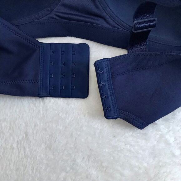 Vanity Fair NWT Navy Full Figure Smoothing Bra Women 40D - Picture 9 of 12
